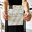 Rustic Glam Gold Glitter New Years Holiday Party Collection - Instant Download